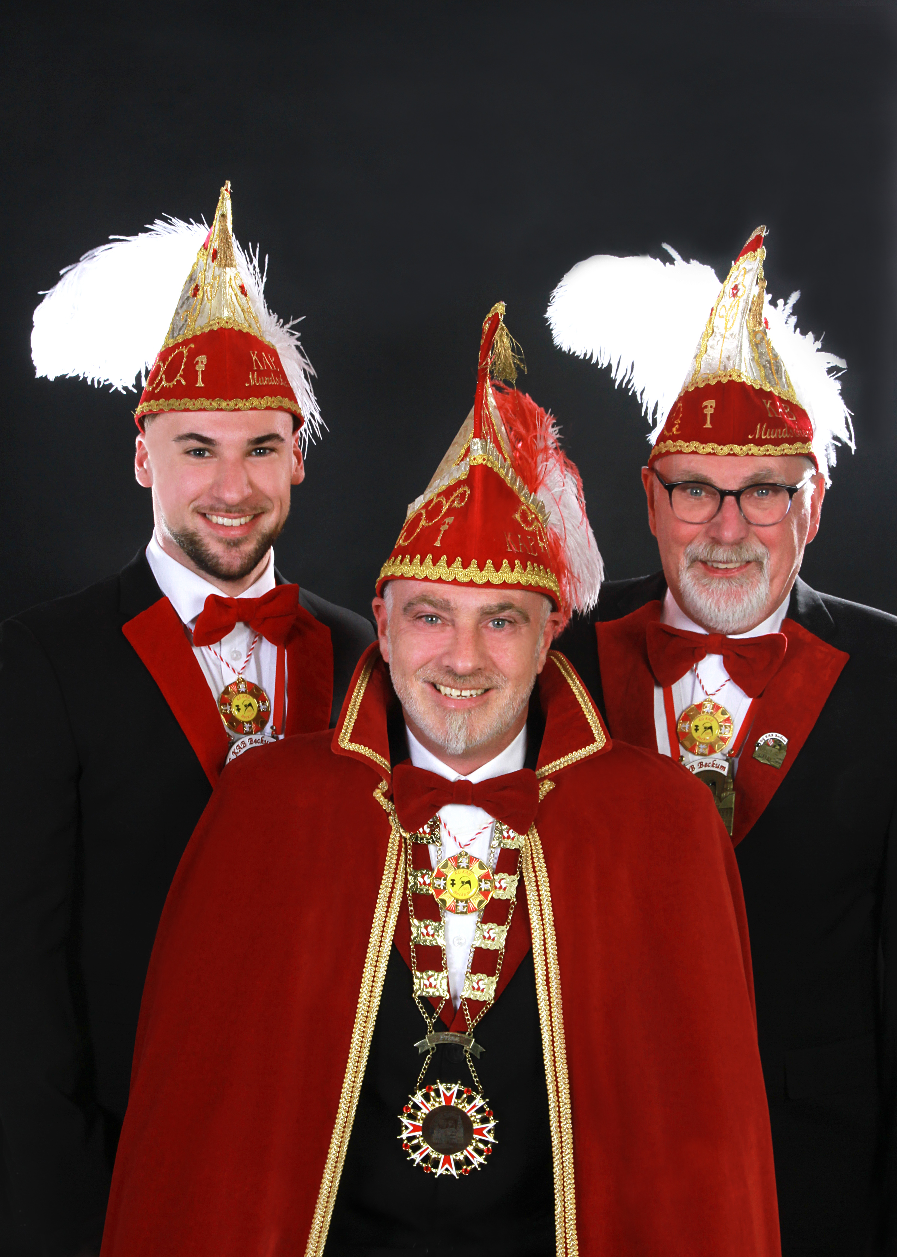 Prinz Sven Winkelnkemper und Mundschenke Dieter Winkelnkemper und Neo Winkelnkemper